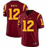 USC Trojans 12 Charles White Red College Football Jersey Dzhi,baseball caps,new era cap wholesale,wholesale hats